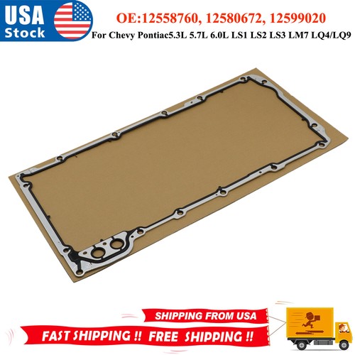 Engine oil pan gasket - oil,